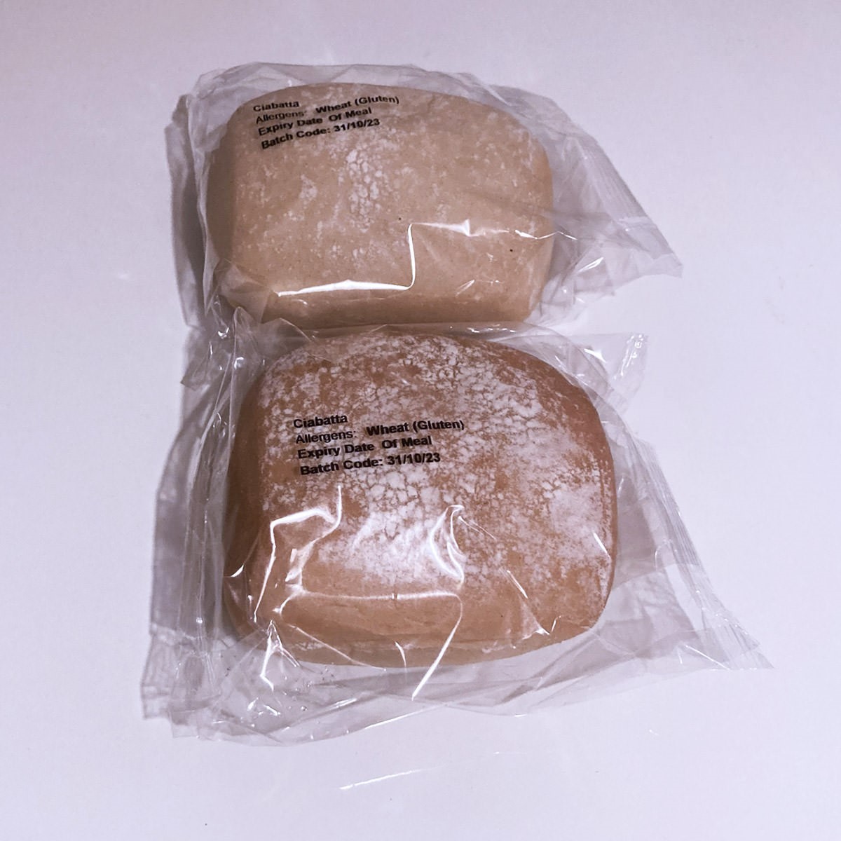 Superfried – Walk the Talk. Testing eco credentials of Gousto recipe boxes. Photo of plastic packaging on bread. Continuing my path towards eco living. 