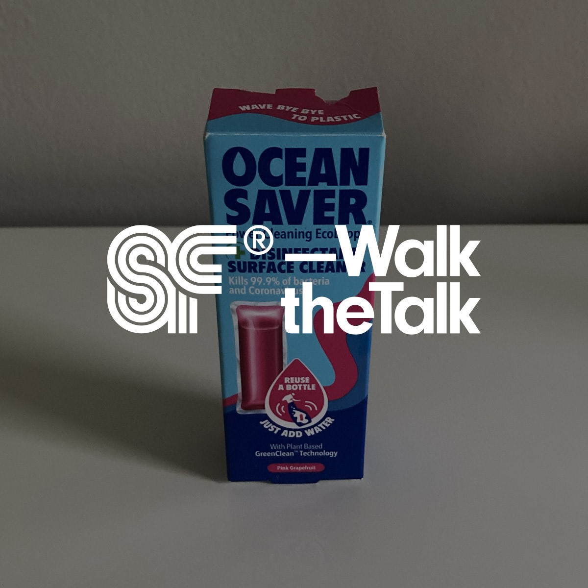 Superfried – Walk the Talk logo. Testing EcoDrops from Ocean Saver. Continuing my path towards eco living.