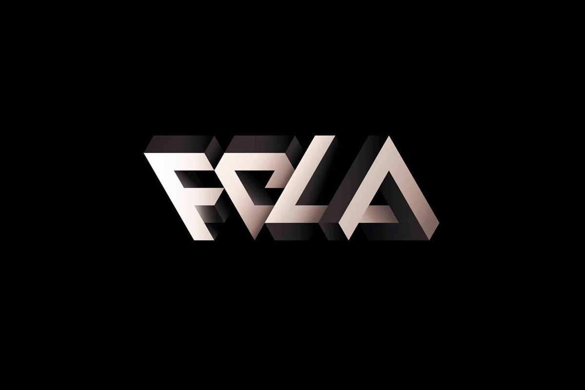Fast Company FCLA conference isometric logo. Bespoke typography design by Superfried.