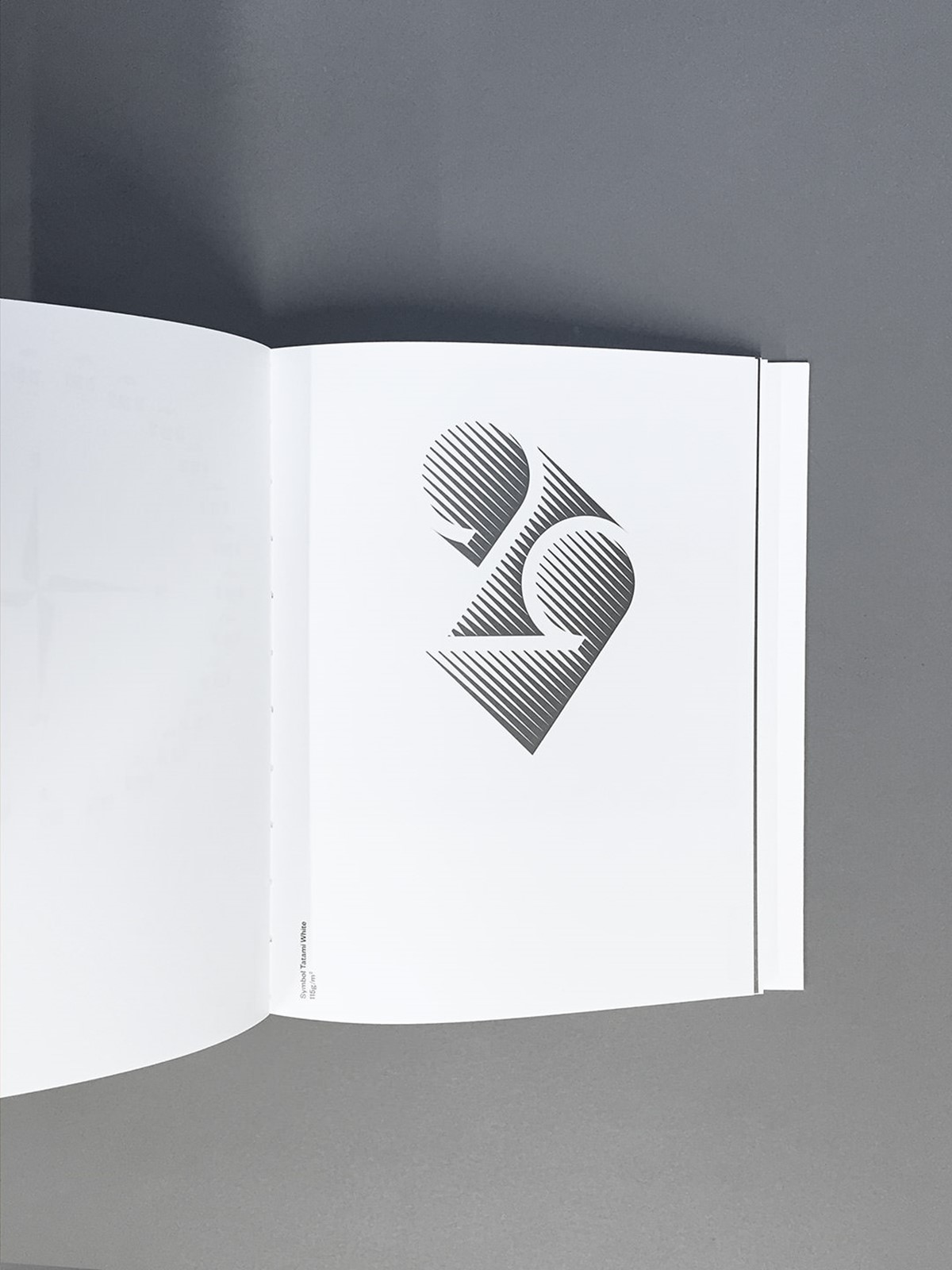 Fedrigoni 365 2019. Bespoke typography – 29 – in book designed by Superfried.