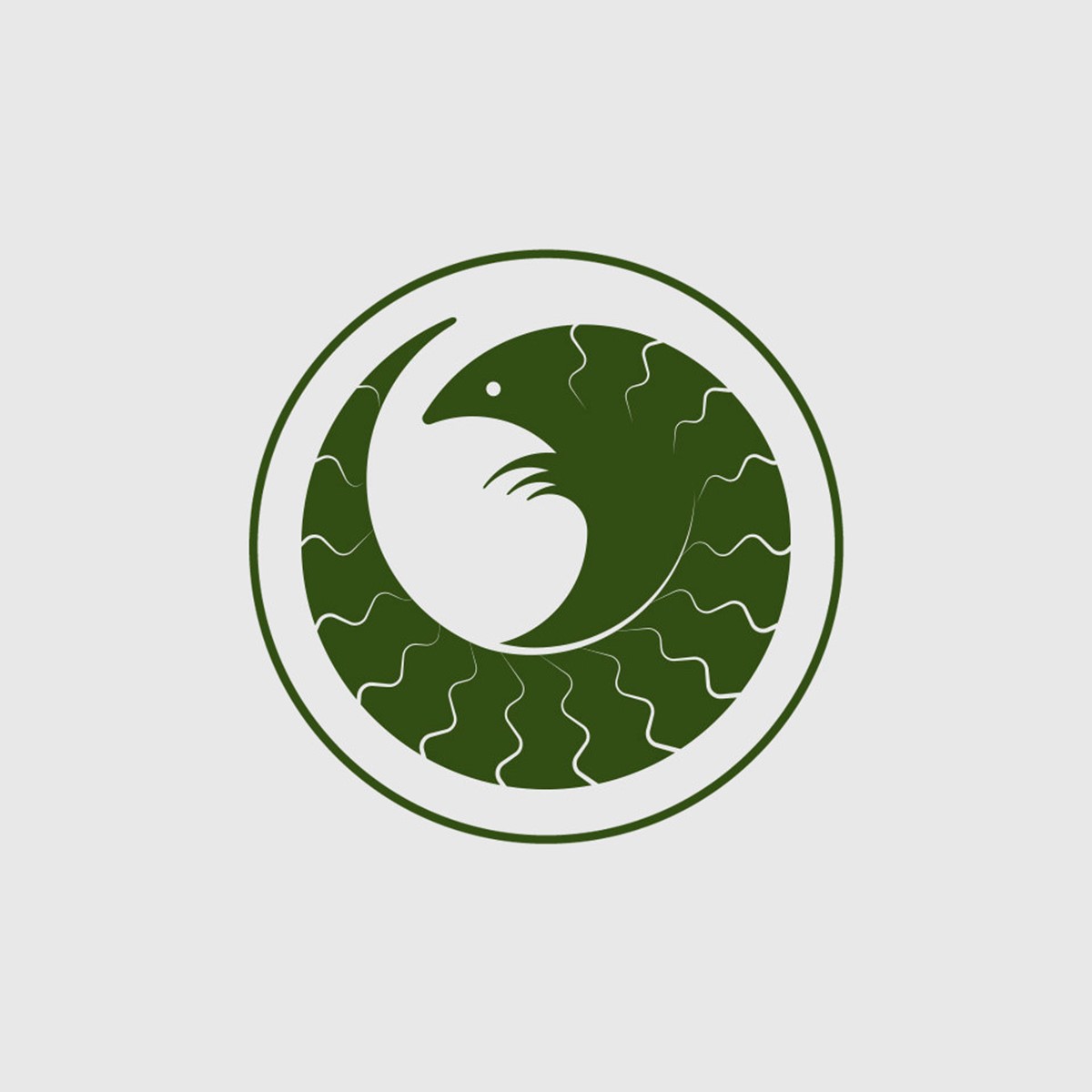 Pangolin Crisis Fund – Logo – green. Brand identity design by Superfried. Manchester.