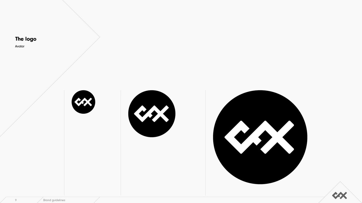 Crucial FX. Logo avatar by design studio Superfried. Manchester.
