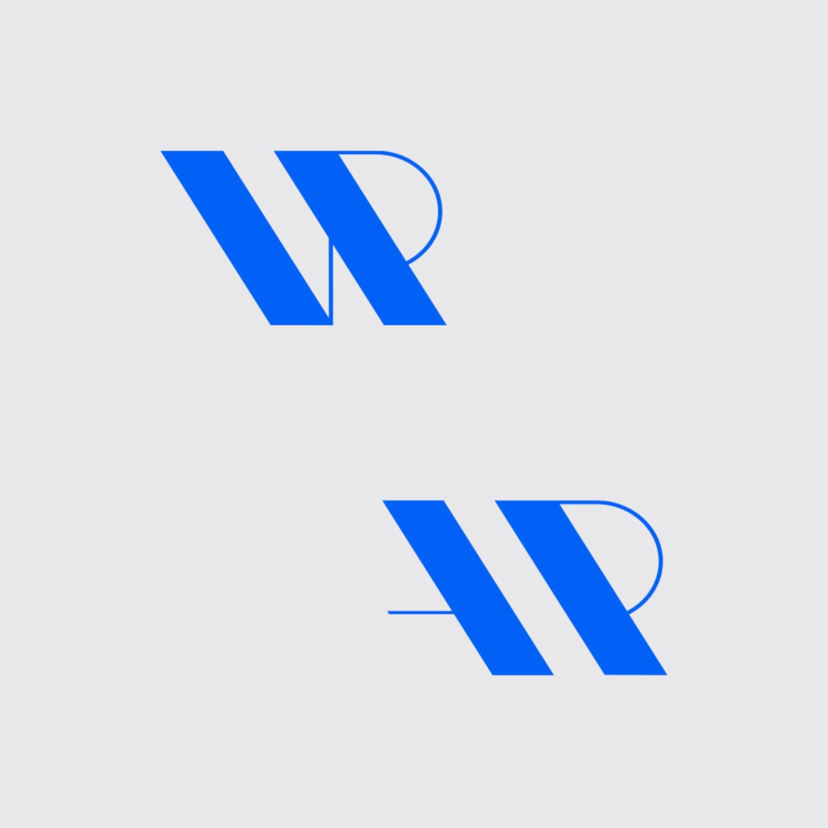 Create VR + AR bespoke type logos. Designed by Superfried.
