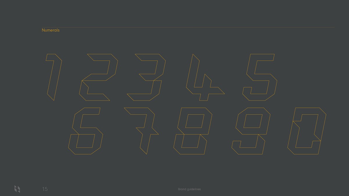 Northedge Architecture. Bespoke outline numerals by design studio Superfried. Manchester.