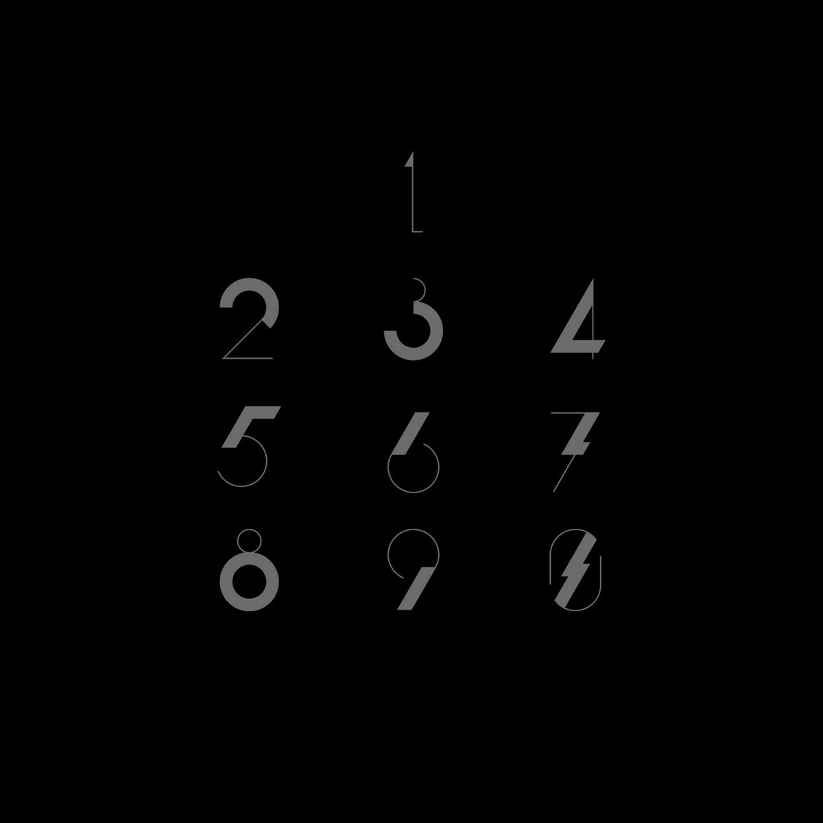 Numero Deco – Revisited. 2D numbers. Numeral design experiment by Superfried.
