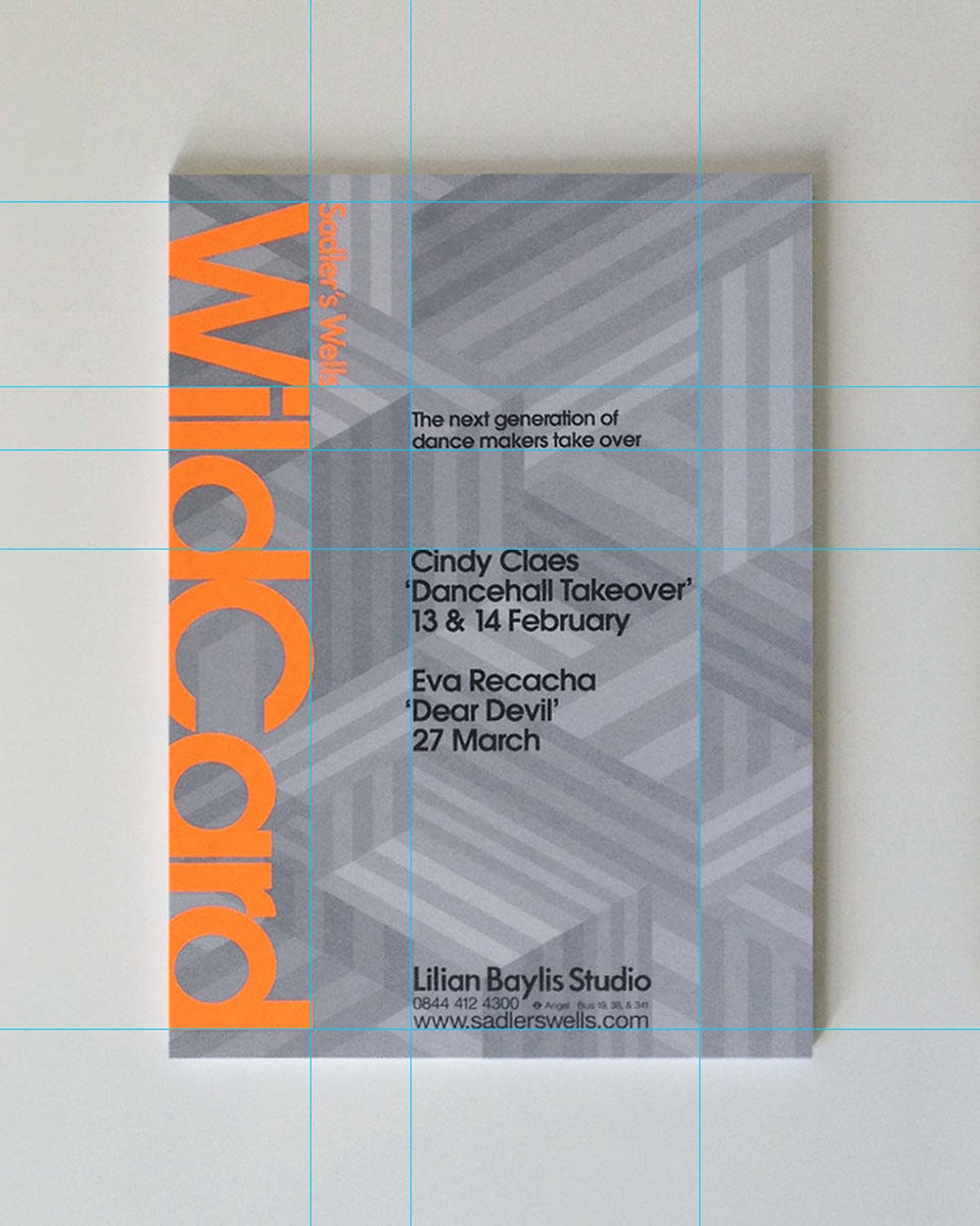 Sadler's Wells. Wildcard season 2. Flyer front. Identity and design by Superfried. Manchester.