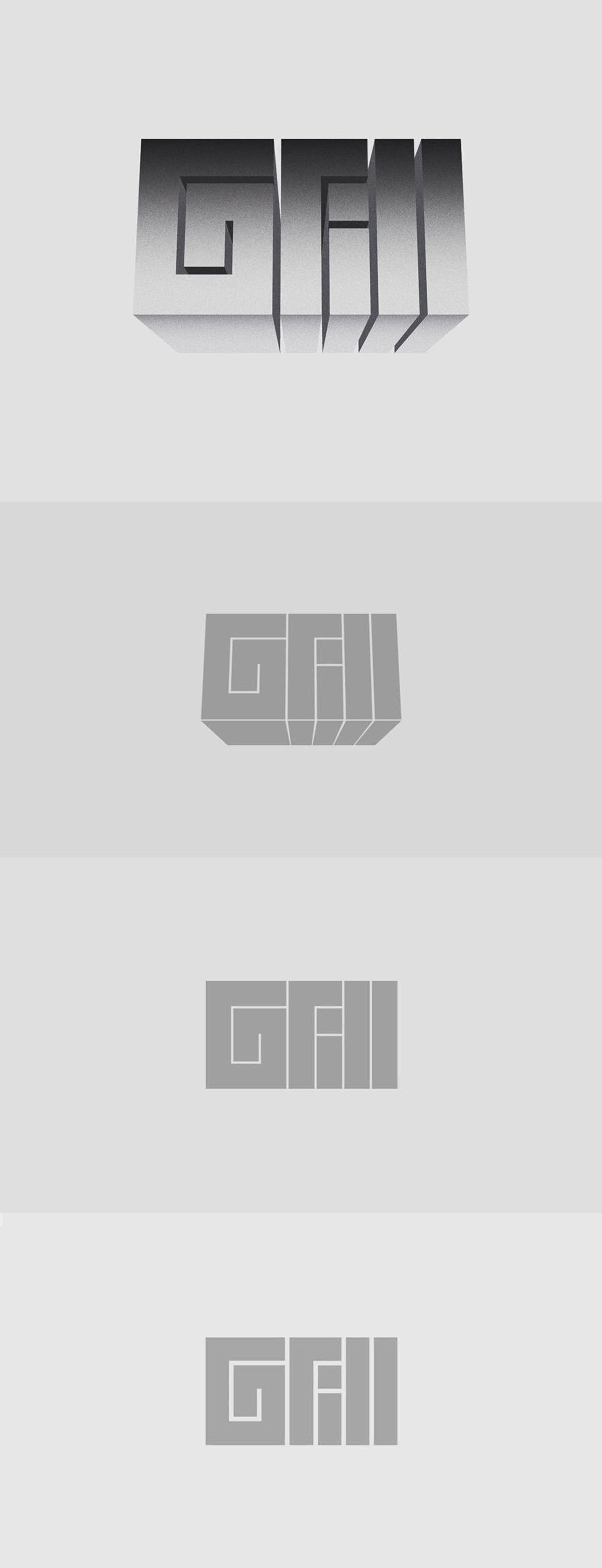 Fast Company Grill. Logo variations. Brand identity design by Superfried.