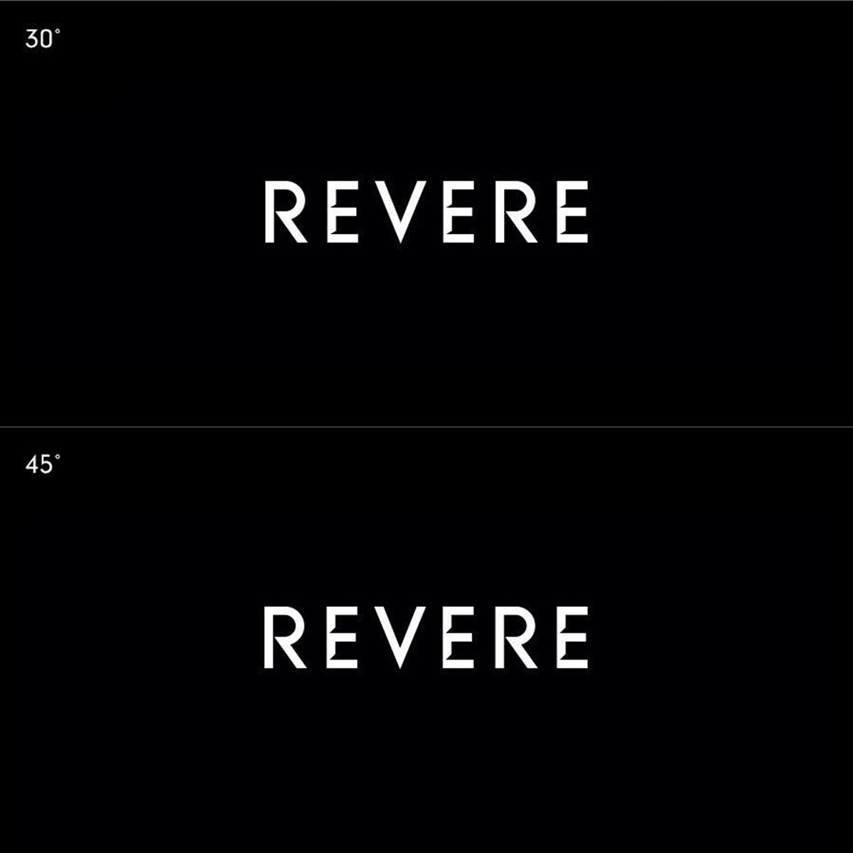 Revere. Heavy logotypes. Brand identity design by Superfried. Manchester.