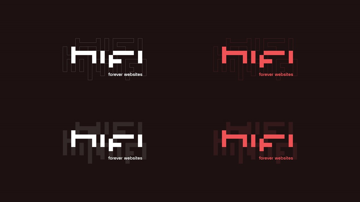 HiFi. Logo abstract variations. Branding by Superfried design studio. Manchester.