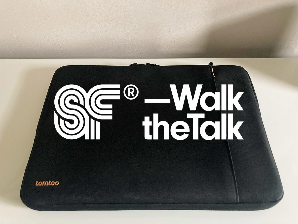 Superfried – Walk the Talk. Buying a laptop sleeve. Considering purchases to reduce my environmental impact. 01.