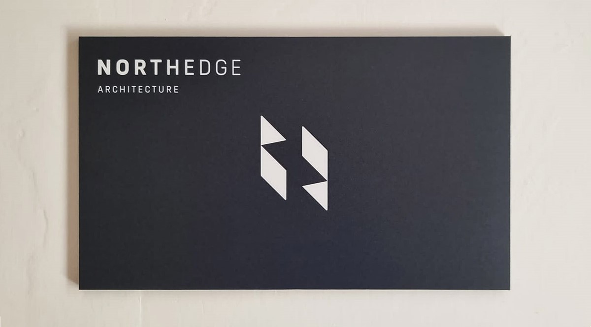 Northedge Architecture. Signage. Branding by design studio Superfried. Manchester.