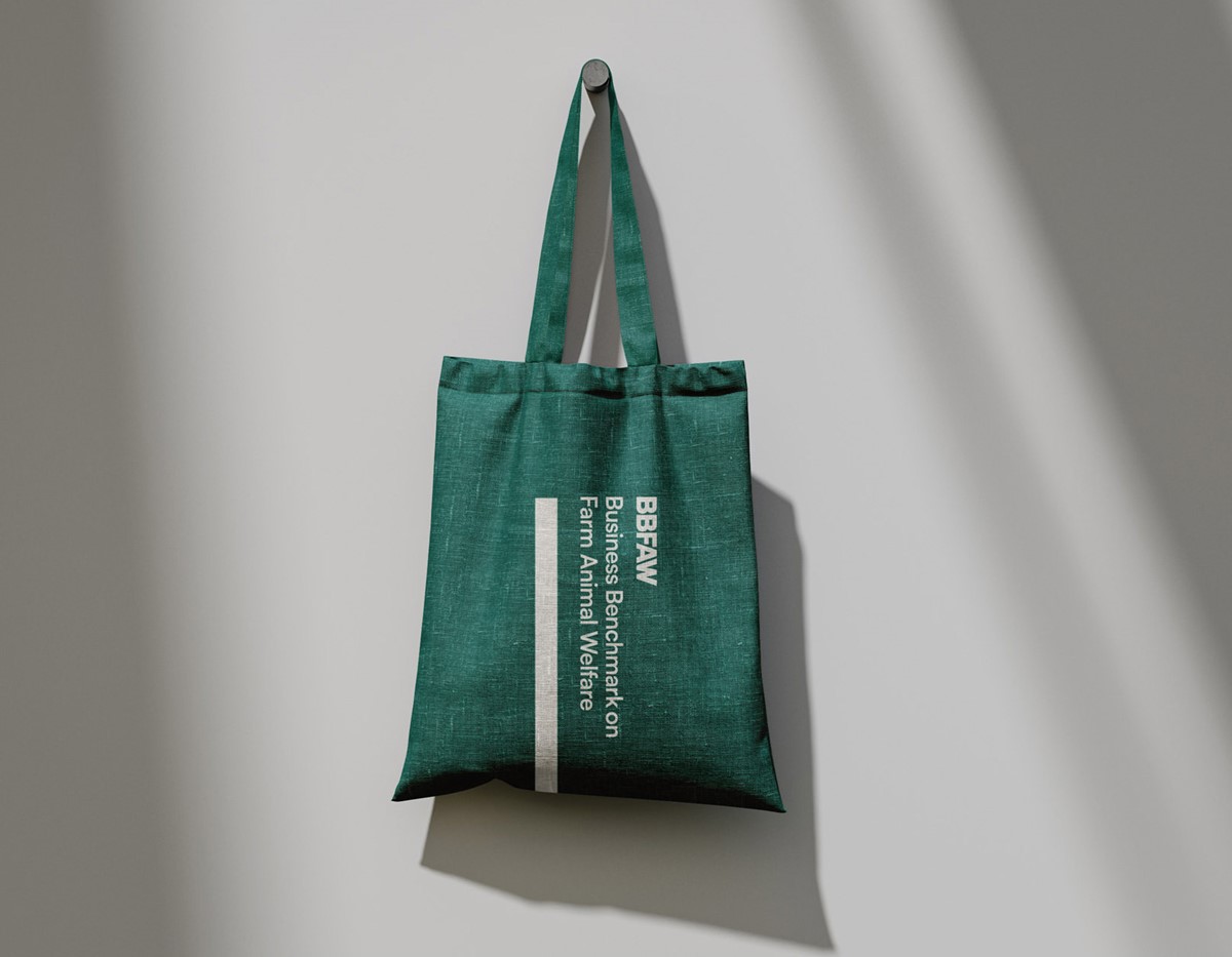 BBFAW. Branded tote bag mock-up v2 by design agency Superfried, Manchester.