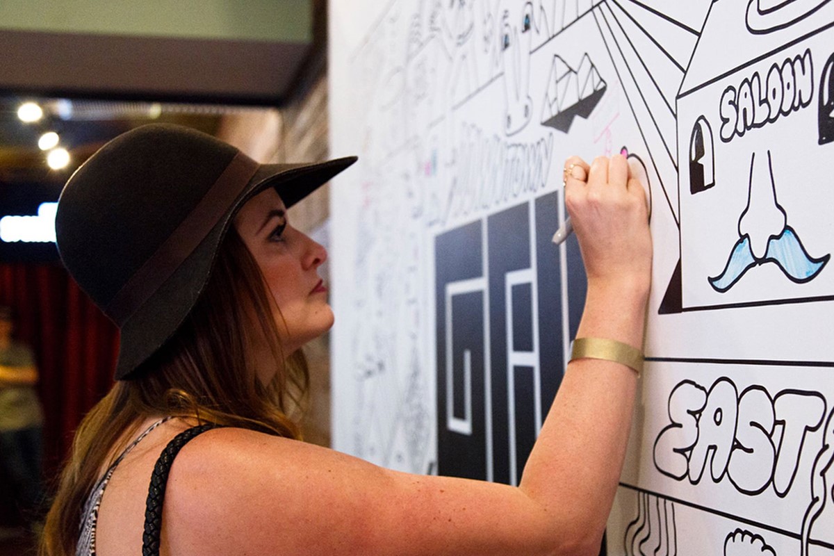 Fast Company Grill. Drawing participation event. Brand identity design by Superfried.