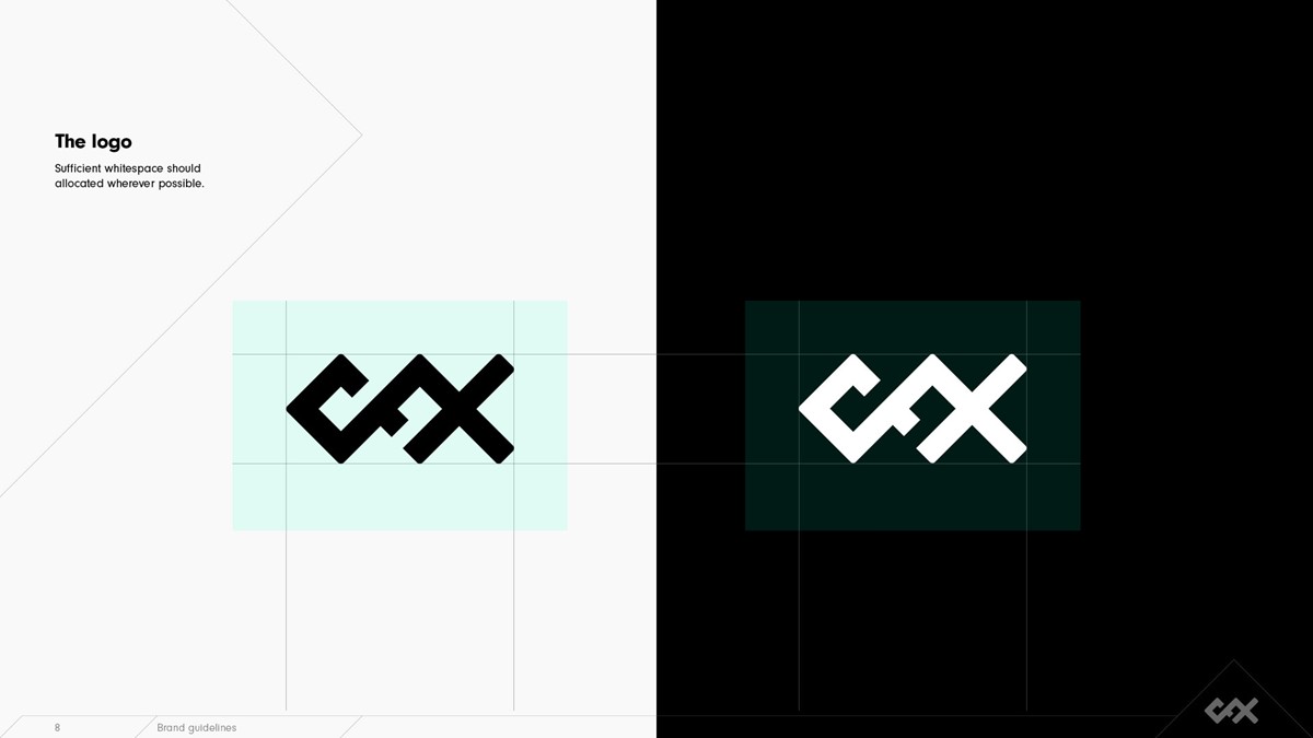 Crucial FX. Brand guidelines by design studio Superfried. Manchester.