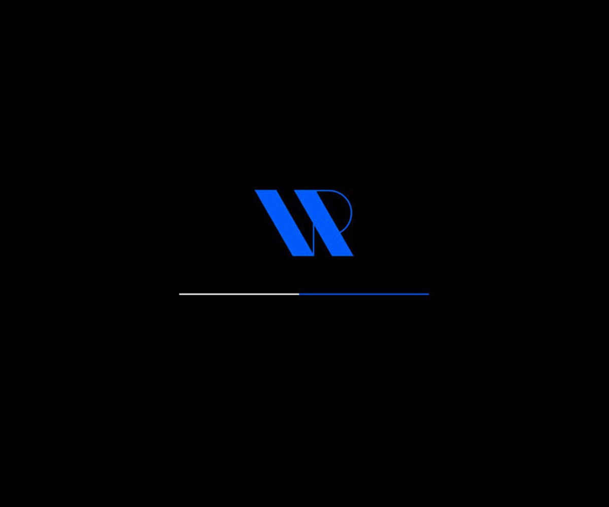 Create VR. Website loader graphic + logo. Designed by Superfried.
