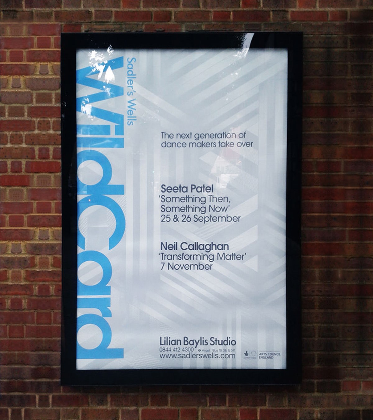 Sadler's Wells. Wildcard season 3. Outdoor poster. Identity and design by Superfried. Manchester.