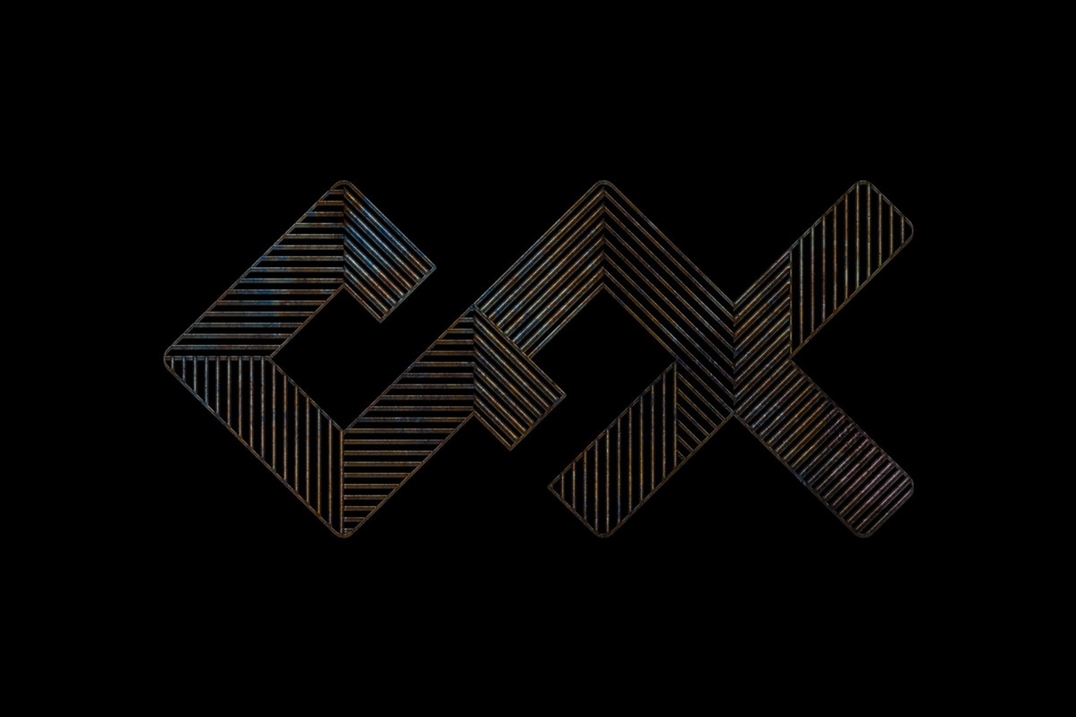 Crucial FX. Metal logo render by design studio Superfried. Manchester.