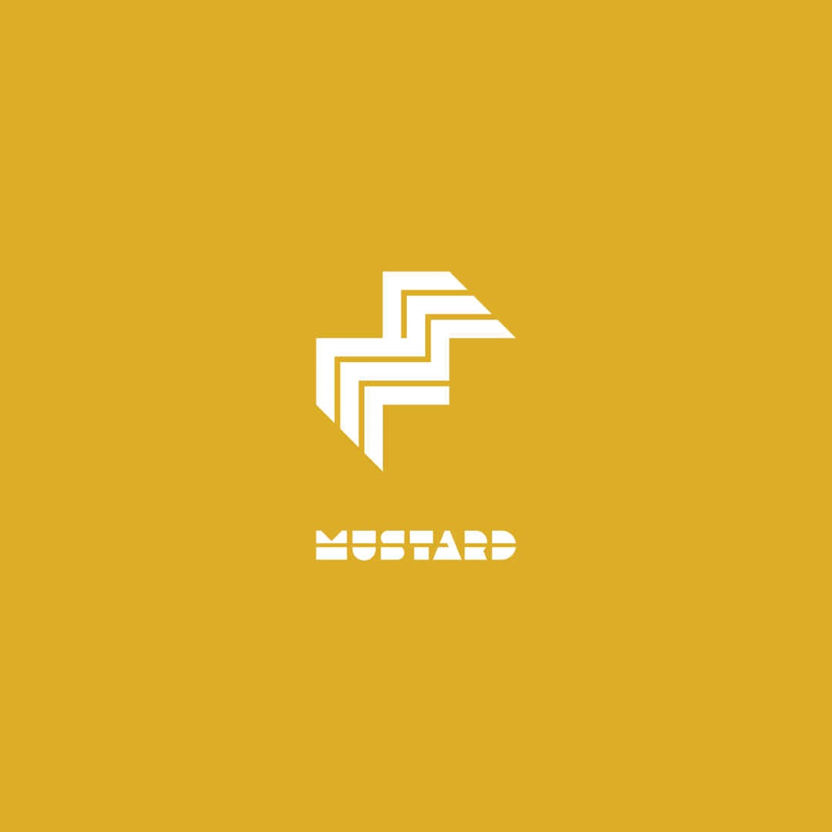 Mustard Coworking stacked logo lock-up – brand identity design by Superfried. Manchester.