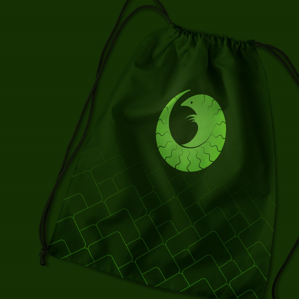 Pangolin Crisis Fund – Branded bag mock-up. Brand identity design by Superfried. 