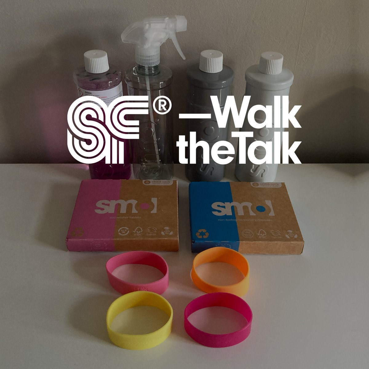 Superfried – Walk the Talk logo. Eco friendly product bundle by smol. Considering purchases to reduce my environmental impact.