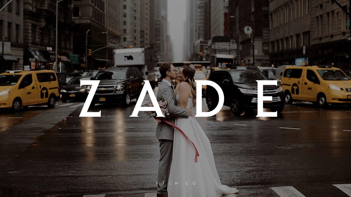 Zade Film Co. New York brochure cover by Superfried design studio, Manchester.