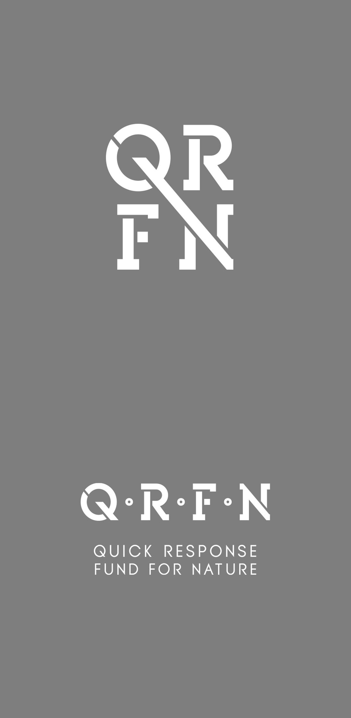 QRFN. Quick Response Fund for Nature – Logotype variations. Brand identity design by Superfried. 