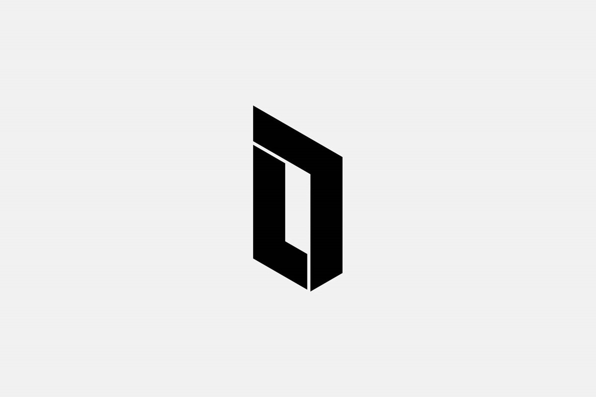 Interio. Logo black. Brand identity design by Superfried.