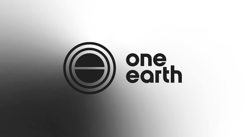 One Earth. Logo lock-up thumbnail. Branding by Superfried design studio. Manchester.